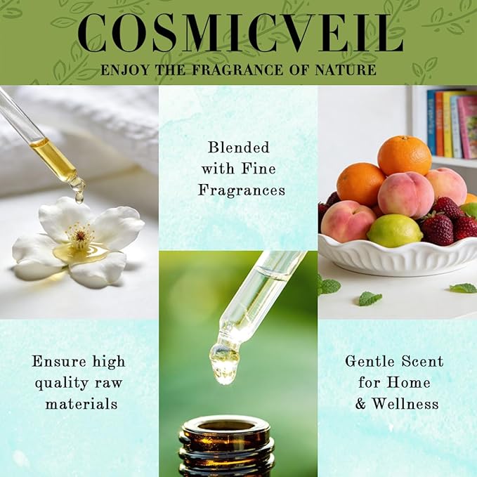 Marjoram Essential Oil Marjoram Oil for Aroma Diffuser,Humidifier,Home Fragrance,Cleaning,Body Care,Massage,Yoga,DIY Candle,DIY Soap CosmicVeil（Marjoram，4 Fl Oz (Pack of 1)）