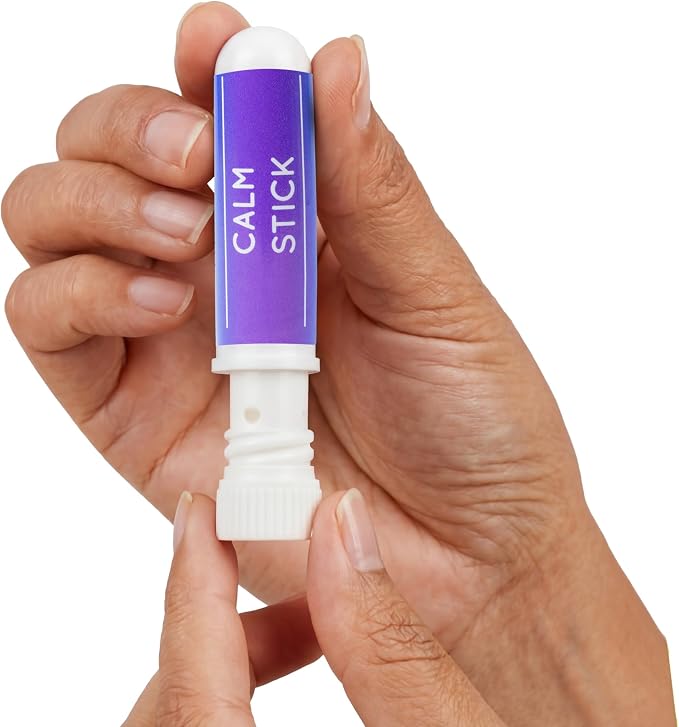 Calm Nasal Sticks (4 Pack) - Natural Relaxation & Stress Relief Aromatherapy Inhaler with Lavender, Chamomile, Bergamot & Sandalwood