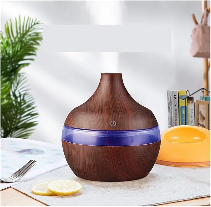 Humidifier, USB Cool Mist Sprayer Portable Electric Air Humidifier Aroma Oil Diffuser with Colorful Night Light for Home Car Diffusers,Humidifiers for Bedroom