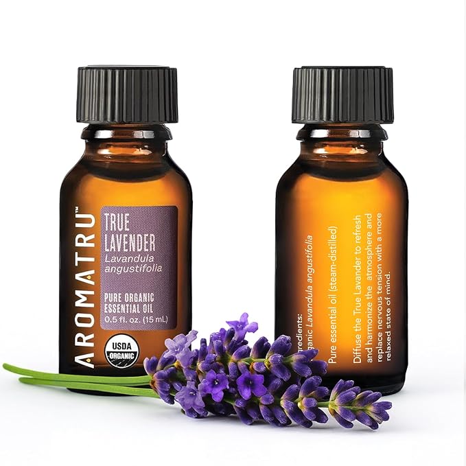 AromaTru Refresh Essential Oil Kit – True Lavender, Lemon, Peppermint & Eucalyptus Globulus – Organic & Wildcrafted – ISO Certified – No Synthetic Fillers – Ethically Sourced