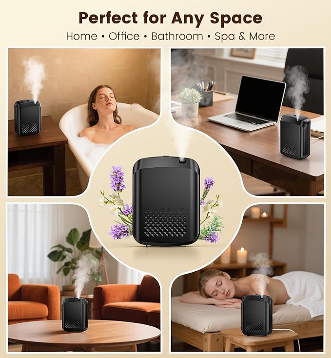 Waterless Essential Oil Diffuser with 2 x 100ML Essential Oils