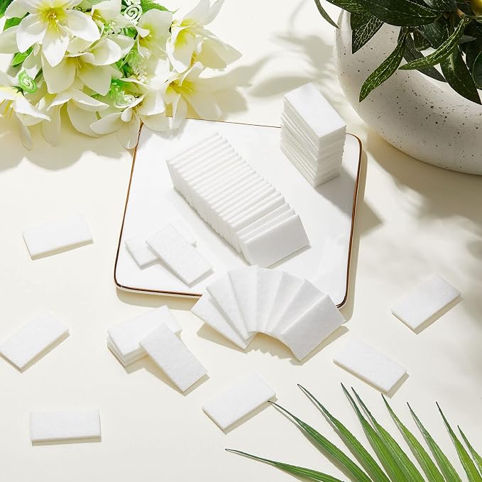 Leelosp Unscented Aroma Pads Aromatherapy Perfume Oil Diffuser Refill Pad Scented Oil Replacement Humidifierfor Home Car Scent Ball Style Plug in Diffuser Refill(50 Pieces)