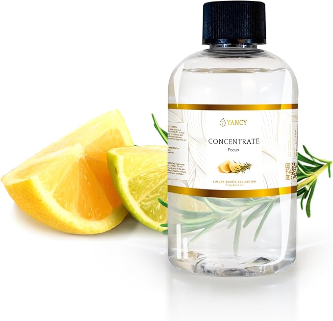 YANCY Concentrate Luxury Collection Fragrance Oil (4 oz), Powerful Base Aroma, Ideal for Diffusers, Oil Burners & Aroma Lamps, Multi-Use Scent for Layering or Standalone Use