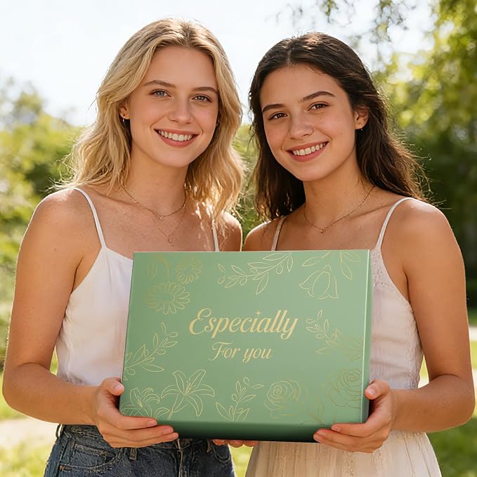 Get Well Soon Gifts Baskets for Women Self Care Gifts,Birthday Gifts for Women Spa Care Package, Set for Mom Wife Girlfriend Sister Best Friend (Green)