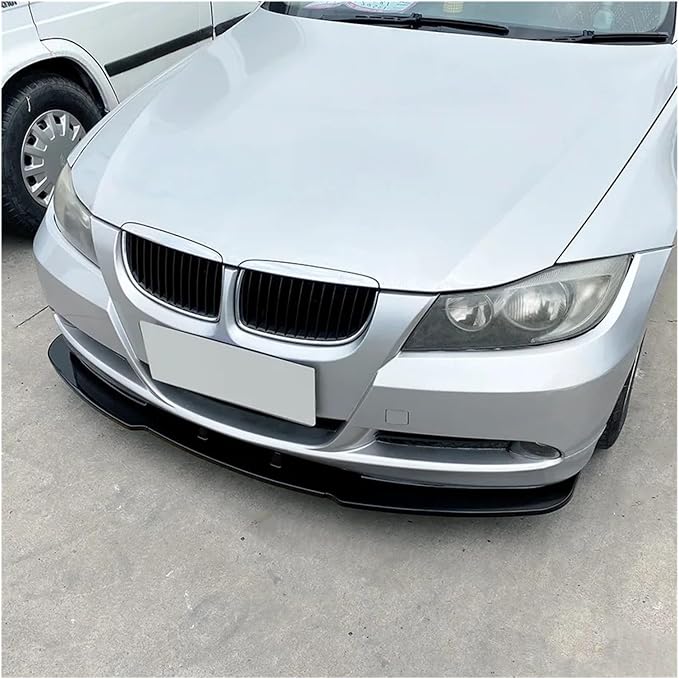 Car Front Bumper Spoiler Lip For BMW 3 Series E90 E91 Standard 2005-2008 Glossy Black 3Pcs Diffuser Splitter Body Kit