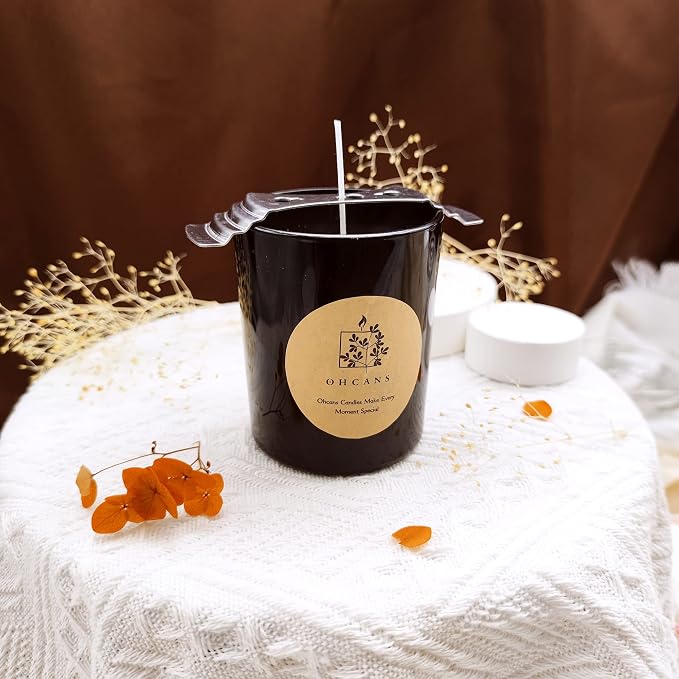 Ohcans Candle Wax 10lbs Natural Soy Wax for Candle Making 100 Cotton Candle Wicks 100 Wick Stickers & 2 Wicks Holder, Candle Making Wax Candle Making Supplies