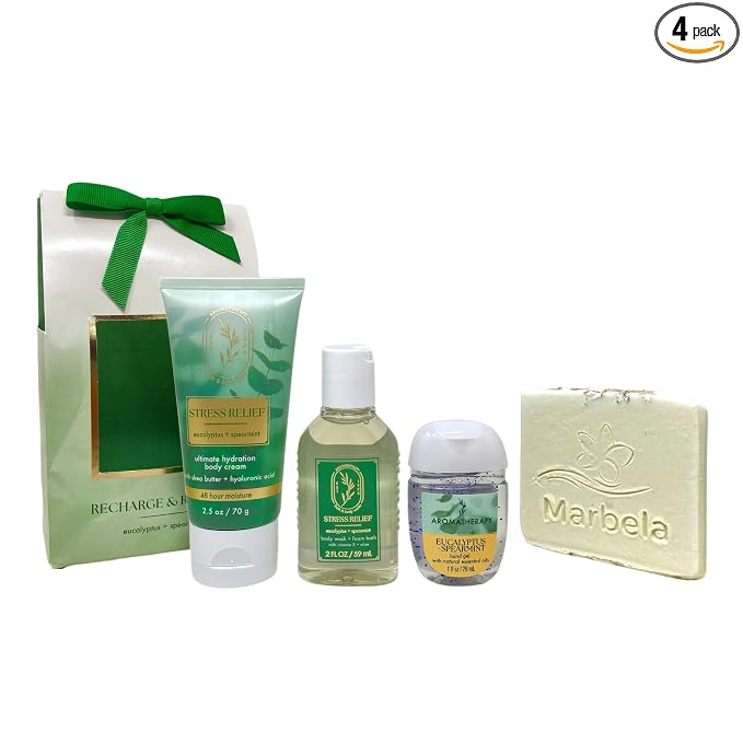 Bath & Body Works Recharge & Refresh Mini Bag, Cream, Wash, Gel & Mini Soap