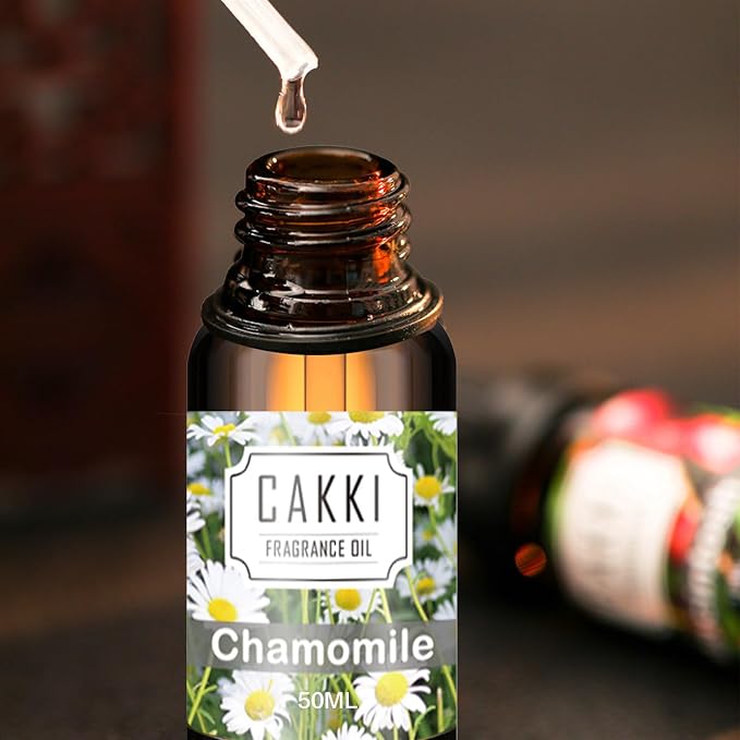 Essential Oils for Diffusers for Home, Scent-Chamomile, Single Large Size 50ml, Cakki Fragrance Oils, for Candle Making, for Soap Making, Diffuser Oil Scents