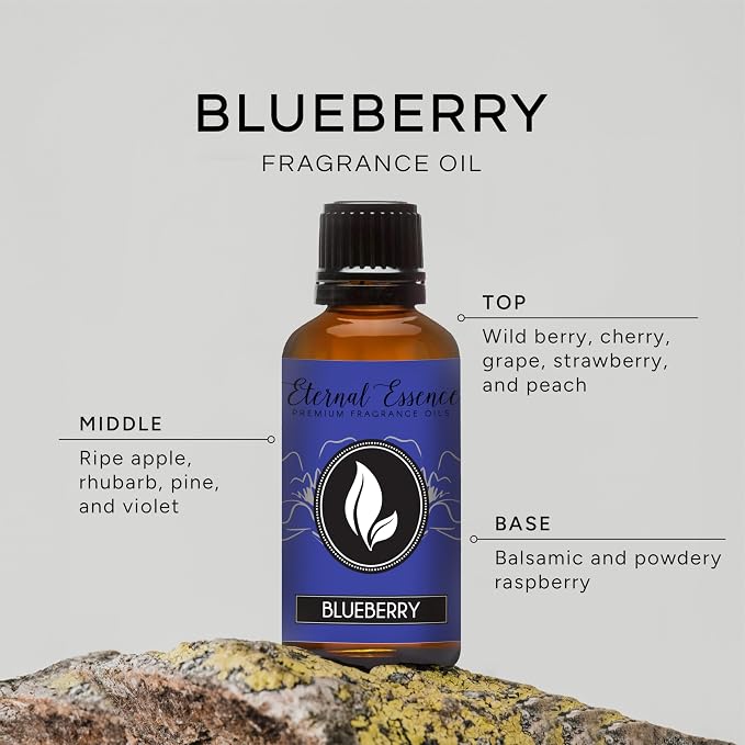 Eternal Essence Oils Blueberry 30ml Premium Fragrance Oil - for Candle, Soap Making, Aromatherapy, Diffusers, Home Care, & Humidifiers
