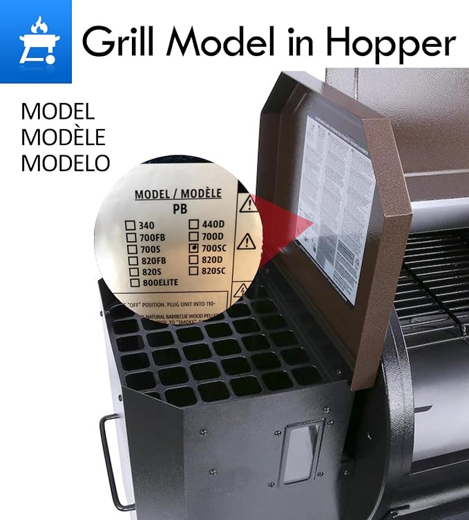 Flame Broiler Kit Replacement Parts for Pit Boss PB1100PS1 PB1150PS2 PB1600PS1 Pro Series 1100 1150 1600 Smoker Grill Parts Austin XL PB1000XLW1 Sportsman PB1000SP Main Plate Slide Cover