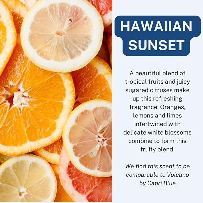 CANDECraftCo Car Air Hanging Fragrance Oil, Car Auto Freshener for Essential Oils, Scents Fragrance Aromatherapy Automobile Diffuser, Long Lasting (Hawaiian Sunset)