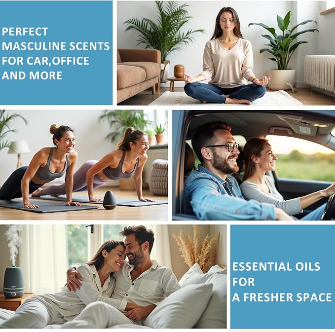 Essential Oils Set, Fragrance Oil for Diffusers Romantic Haven Kit | 8 Packs Essential Oils for Diffusers for Men, Home and Party, Classic Fragrance Oil for Variety Use As Great Gift for Men
