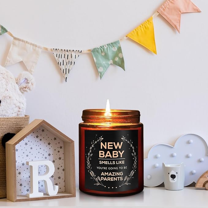 Gender Reveal Gifts for Parents to Be - Relaxing Candles for First Time Moms Dad to Be - New Parents Gifts for Couples - Valentines Congratulations 1st Baby Pregnant Mommy First Mothers Day