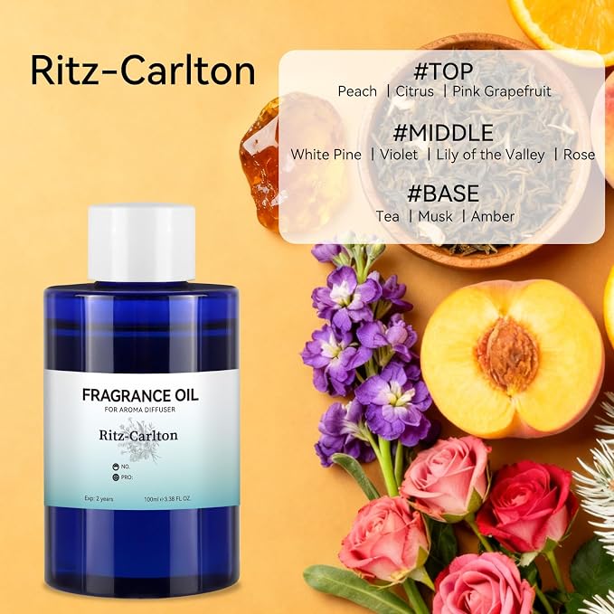JEPEErbz Ritz Carlton Hotel Scent Essential Oil (100ml / 3.4oz), Essential Oils for Diffuser, Natural & Long-Lasting, Luxury Hotel Scent, Inspired by Premium Hospitality