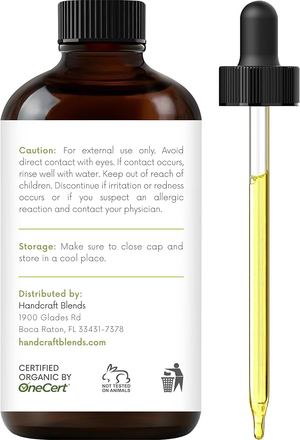 Handcraft Blends Organic Lemongrass Essential Oil – 1 Fl Oz – 100% Pure and Natural – Premium Grade Essential Oil for Diffuser and Aromatherapy