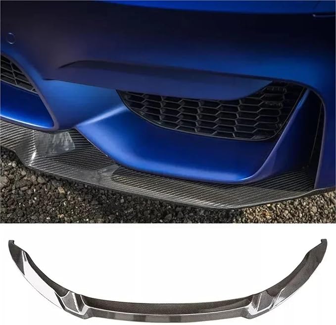 Front Bumper Lip Spoiler Splitter Body Kit Diffuser For BMW F80 M3 F82 F83 M4 2015-2020 Shovel Cars Accessories(Carbon Fiber Style)