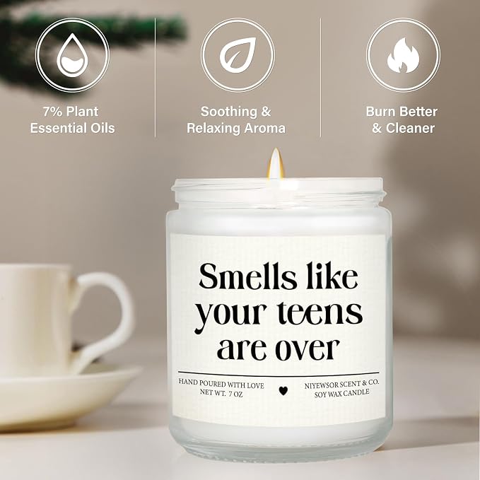 Niyewsor 21st Birthday Gifts for Him Her, Twenty-First Birthday Candle, 2005 21st Birthday Decorations for Her Him, 21 Year Old Bday Gifts for Daughter, Son, Sister, Niece, Handmade, 7oz