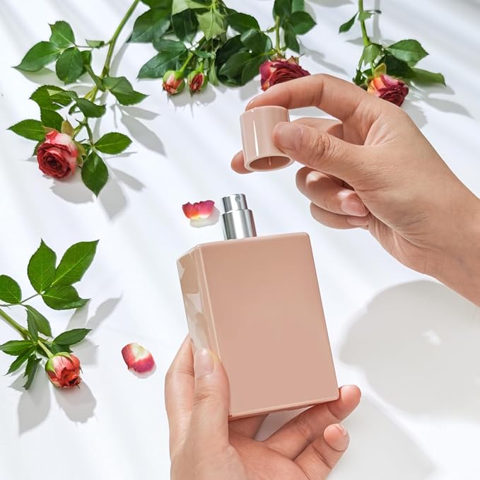 100ml/3.4 Oz Glass Spray Bottle Perfume Atomizer,Empty Refillable Perfume Spray Bottle with 3 Kinds of Dispenser (A5)