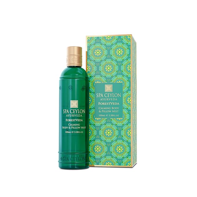 SPA CEYLON ForestVeda - Calming Body & Pillow Mist, Aromatherapy Stress Relief, Natural - Organic, Natural Body Mist & Room Spray 100ml