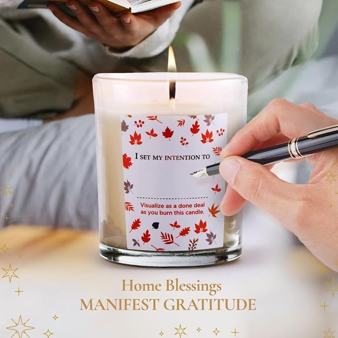 MAGNIFICENT 101 Money Candle Set - 3 Pack Gratitude & Abundance Candles - 3.5 Oz Each, Multicolor - 42 Hr Burn Soy Wax for Cleansing Negative Energy