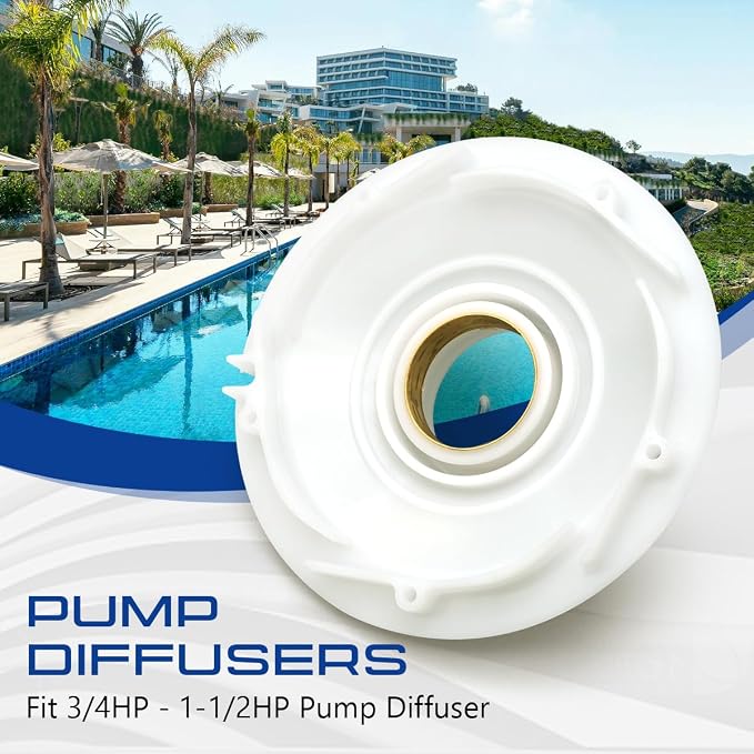 C1-271P1 Diffuser for Pentair Sta-Rite Max-E-Pro Series Inground Pool and Spa Pump Models, Fits 3/4HP - 1-1/2HP Pool Pump Diffuser