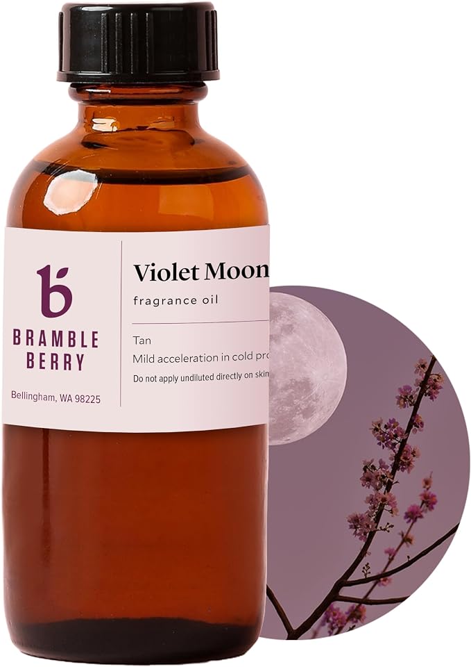Bramble Berry Violet Moondance Fragrance Oil | Violet Moondance Scent for Soap Making, Candle Making, Lotion & Bath Bombs | Skin Safe, Vegan, Paraben & Phthalate Free, DIY Craft Essential