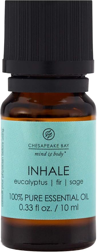 Chesapeake Bay Candle PT40936 100% Pure Essential Diffuser Oil, 10ml, Inhale (Eucalyptus Fir Sage)