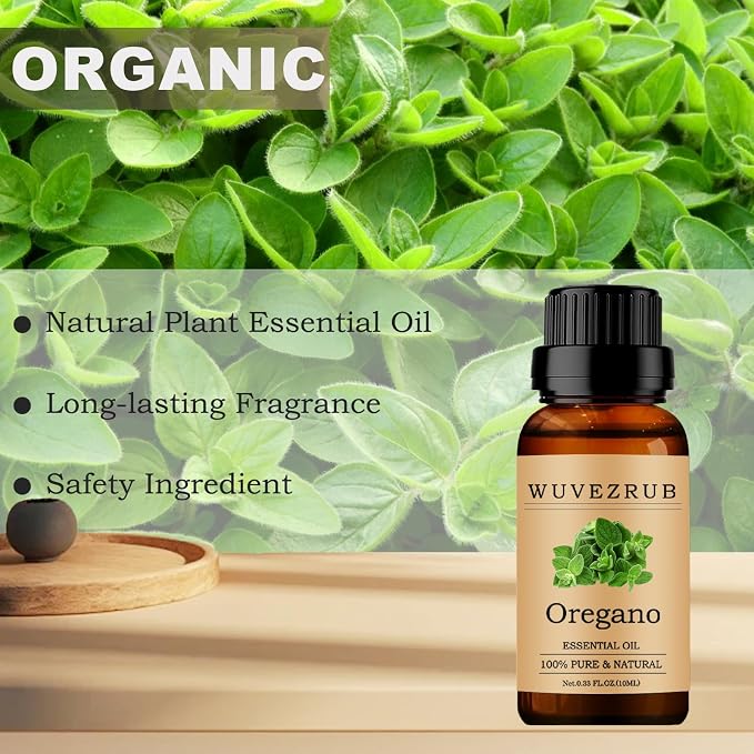 Oregano Essential Oils 10ML, 100% Pure and Natural Essential Oil for Aromatherapy Diffuser - 0.33 Fl Oz/Oregano