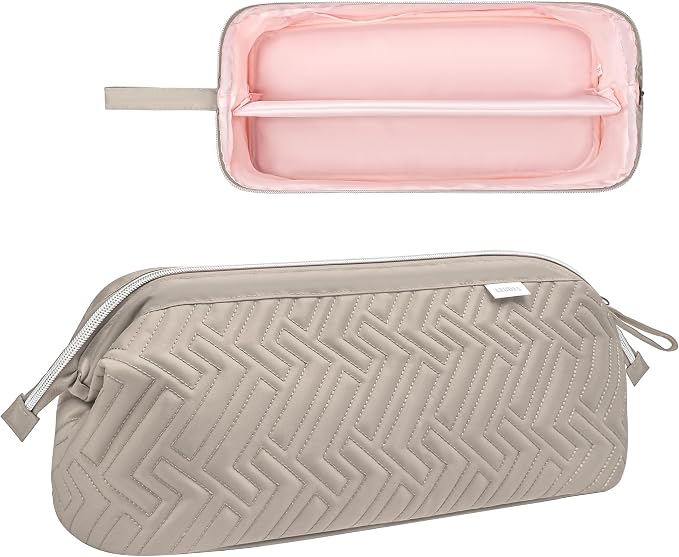 Leudes Hair Tools Travel Bag for Shark Flexstyle Carrying Case Portable Shark Hair Air Wrap Dryer Case Waterproof Dustproof Flat Curling Iron Travel Organizer (Camel)