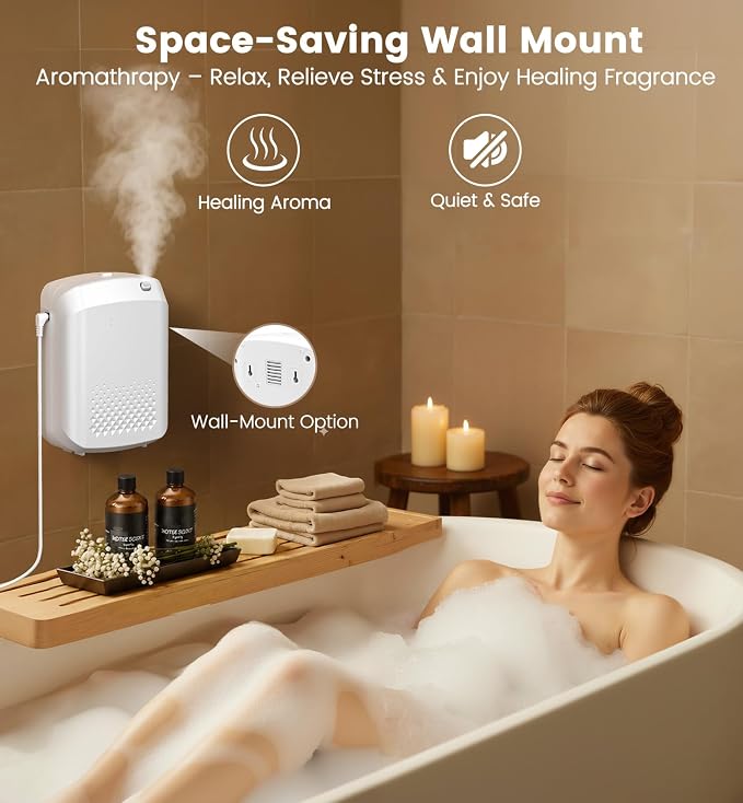 Waterless Essential Oil Diffuser with 2 x 100ML Essential Oils