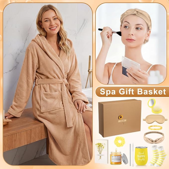 11 Pcs Birthday Gift for Women Mother Gifts Set Spa Gift Baskets for Women Get Well Care Package for Mom Her Wife Friend