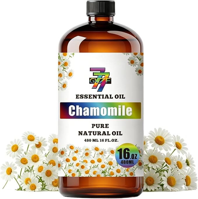 Chamomile Essential Oil, Chamomile Oils, for Diffuser, Humidifier, Sleep, DIY Candles, Soap, Bath, Yoga, Gift, Essential Oil, GV77ZF Chamomile Fragrance Oil - 16 fl oz (480 ml)
