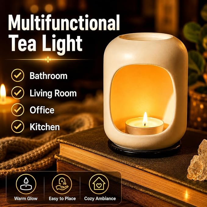 Tealight Candles - Tea Lights Candles Unscented Tea Tree Lights Mini Votive with Cotton Wick for Decorating Home,Pool,Shabbat,Wedding,Emergencies,Christmas,Halloween,Parties, Spas