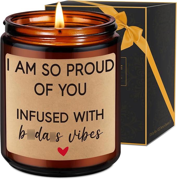 Fairy's Gift Scented Candles - Proud of You Gifts for Her, Him - Graduation, Divorce, Congratulations Gifts for Women, Men - Job Promotion, Congrats Presents for Women, Friend, BFF, Bestie