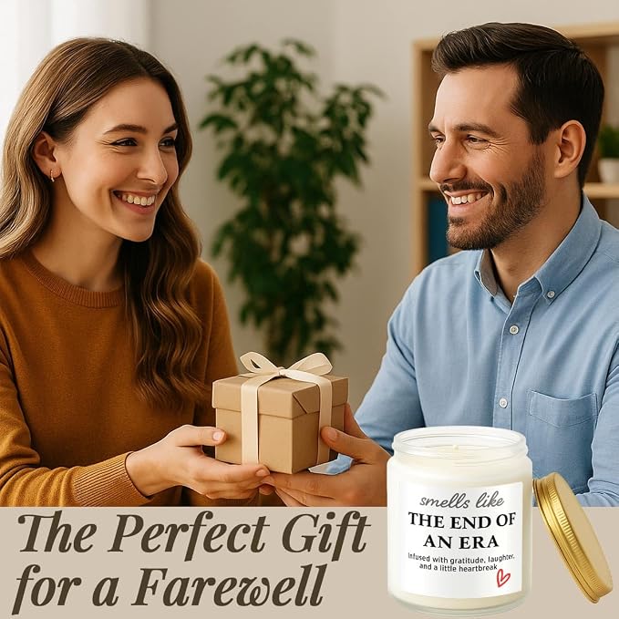 Retirement Gift for Woman – Unique & Heartfelt Retirement Gifts for Men – Lavender Memorable Farewell Gifts for Coworkers, Present for Boss, Friend, Office Goodbye Party by Joyqua, Brown Cover