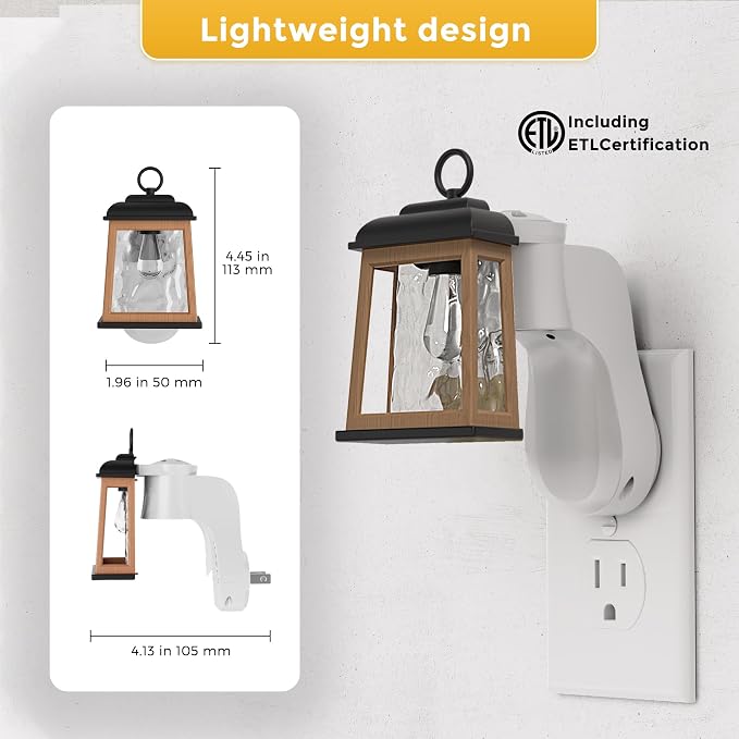 L LOHAS LED Wall Fragrance Plug in Night Light Compatible with Bath and Body Works Wall Plug Fragrance, 0-100LM Adjustable Brightness, 90°Rotary Plug Essential Oil Diffuser for Hallway, Bathroom