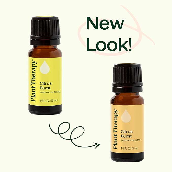 Plant Therapy Citrus Burst Essential Oil Blend, 30 mL (1 oz), Made with 100% Pure Essential Oils, Uplifting and Bright Scent, Great for Essential Oil Diffusers