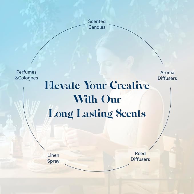 Summer Essential Oils Set for Diffuser, ASAKUKI Tropical Home Fragrance Oils for Women, Beach-Inspired Aromatherapy Diffuser Oils for Bedroom, Bathroom & Living Room