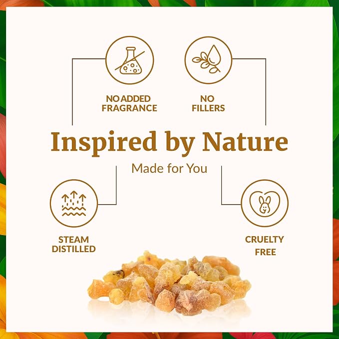 SVA Organic Frankincense Essential Oil – 16 Fl Oz – 100% Natural Boswellia Serrata Oil - for Diffuser, Hair Care, Face, Skin Care, Aromatherapy, Scalp and Body Massage, Soap and Candle Making