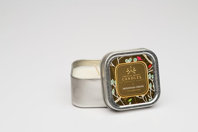 Lotion Candle - Mountain Grove (3.5 Ounce) | Scented Massage Candles for Self Care, Soy Wax Candle with Essential Oil Blends, Coconut Oil, and Vitamin E