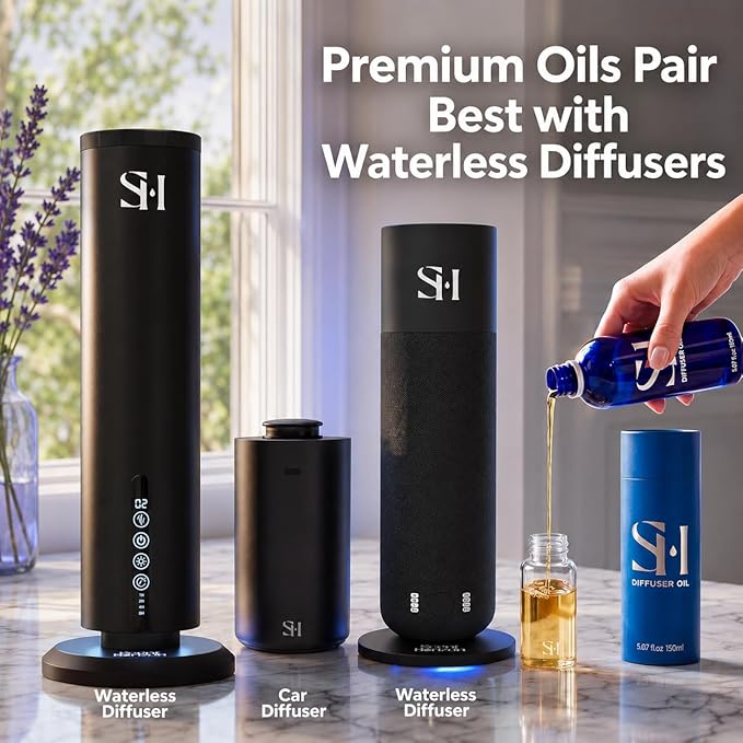 White Tea WT11 Hotel Scent Diffuser Oil | 5.07 Fl oz (150 ml) - Waterless Diffuser Oil Refill & Highly Concentrated Fragrance Oil, Diffuser Oil Scents Luxury, Hotel Oil Diffuser