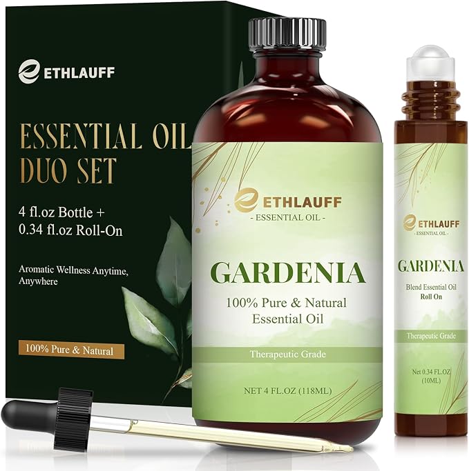 Gardenia Essential Oil — Gardenia Oils for Aromatherapy, Diffusers, Humidifiers, Home fragrances, DIY Skincare, Candle, Soap Making