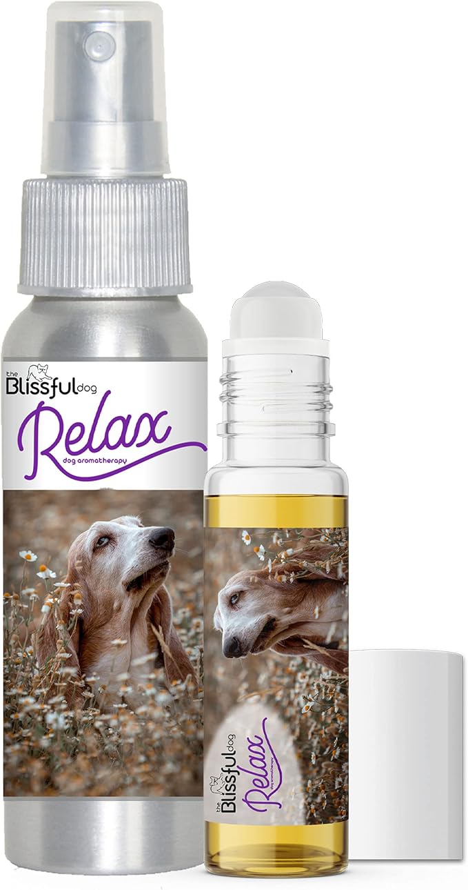 The Blissful Dog Basset Hound Dog Relax Roll-ON Aromatherapy for Dogs - Anxiety Relief for Dogs