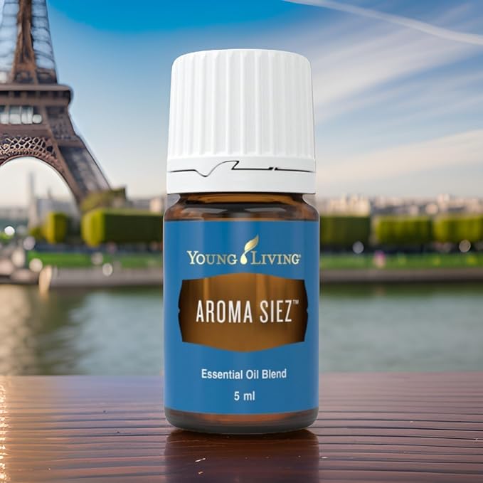 Young Living Aroma Siez Essential Oil Blend | 5 ml | Soothing, Refreshing, Relaxing Aroma | Ideal for Massage & Topical Use | Lavender, Peppermint & Basil Blend | Premium Essential Oils