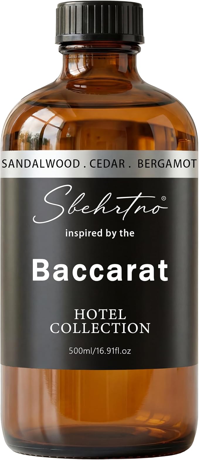 Hotel Collection Diffuser Oil – Inspired by Baccarat Hotel Scent – Sandalwood, Bergamot & Cedarwood – for Essential & Waterless Diffusers (16.9 Fl Oz (Pack of 1))