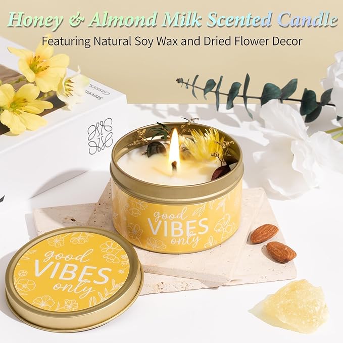 Spa Gifts for Women Bath Gift Set, Honey & Almond Milk Spa Gift Baskets Home Bath Self Care Kit Care Package Thank You Birthday Mothers Day Easter Gifts for Women Mom Her Friends Sister Teen Girl Wife
