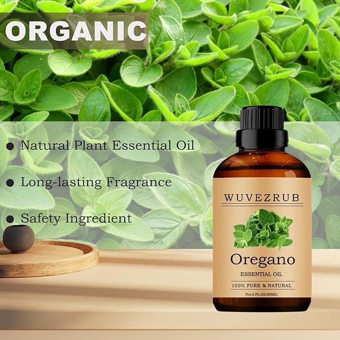 Oregano Essential Oils, 60ML Pure and Natural Essential Oil for Aromatherapy Diffuser - Oregano /2 Fl Oz