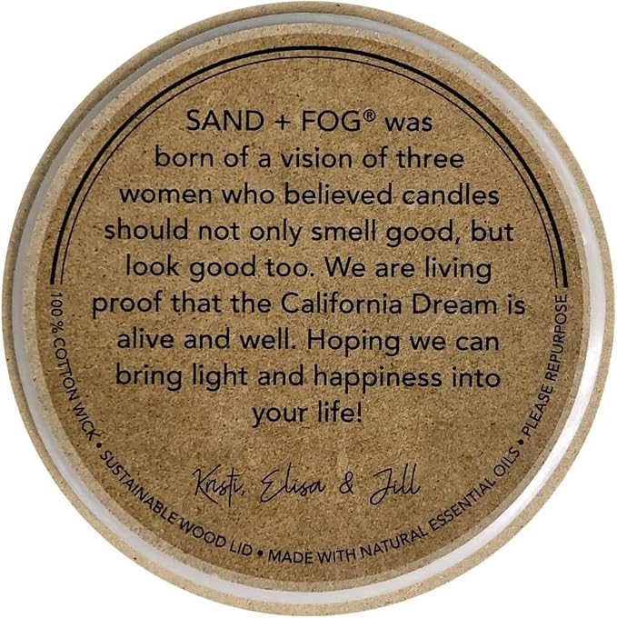 Sand + Fog Scented Candle - Winter Pine – Additional Scents and Sizes – 100% Cotton Lead-Free Wick - Luxury Air Freshening Jar Candles - Perfect Home Decor – 12oz …