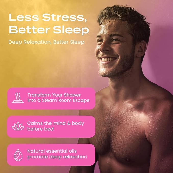 Body Restore Shower Steamers Aromatherapy 6 Pack – Fathers Day Gift for Dad, Birthday Gifts for Men, Relaxation Stress Relief Self Care – Premium Citrus Essential Oil Tablets