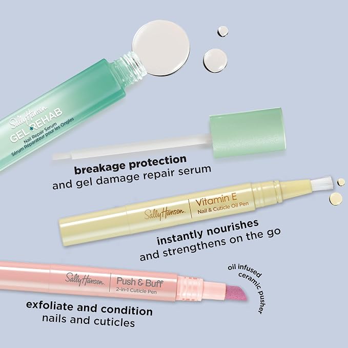 Sally Hansen Vitamin E Nail & Cuticle Treatment Pen | Hydrates and Conditions Dry Nails | Nourishing Formula with Apricot Oil | Smooth, Healthy-Looking Nails | Easy, Mess-Free Nail Care on the Go